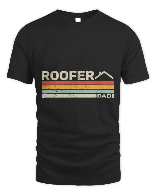 Roofer Dad construction worker handyman roofing retro men