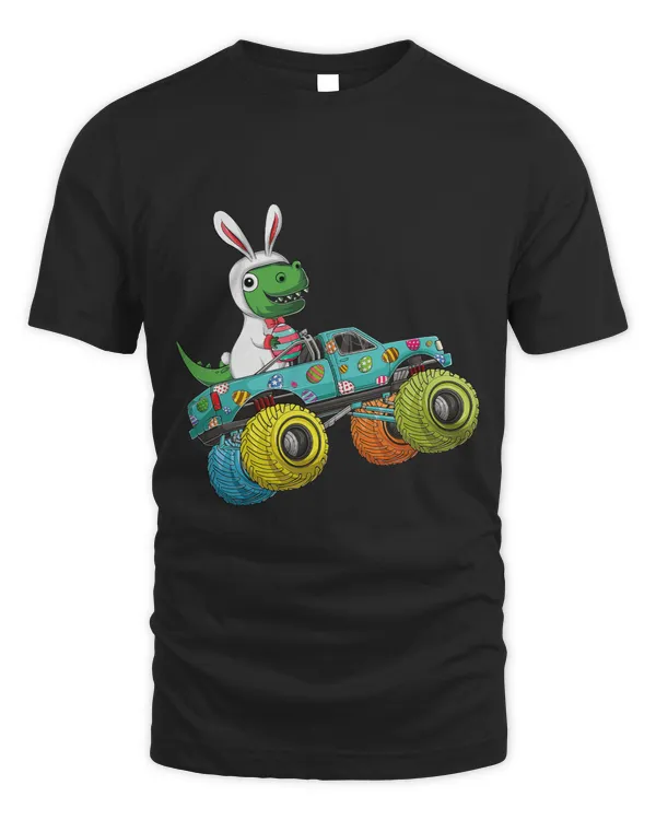 Happy Easter Monster Truck Trex Dinosaur Bunny Costume Kids 1