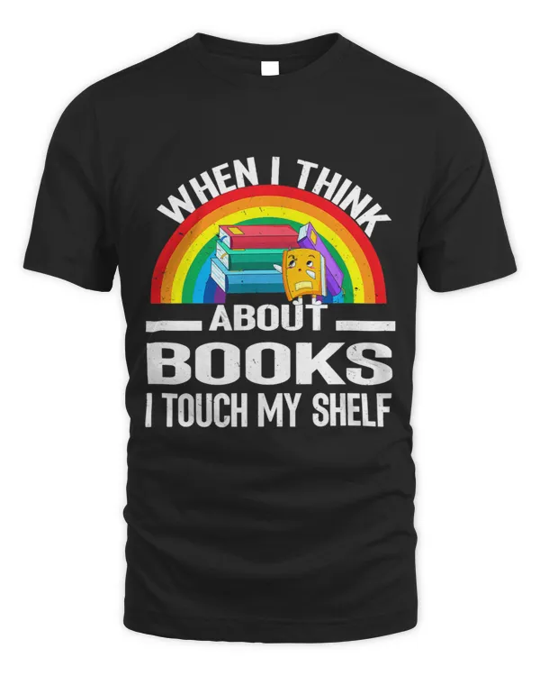When i think about Books i touch my Shelf Rainbow