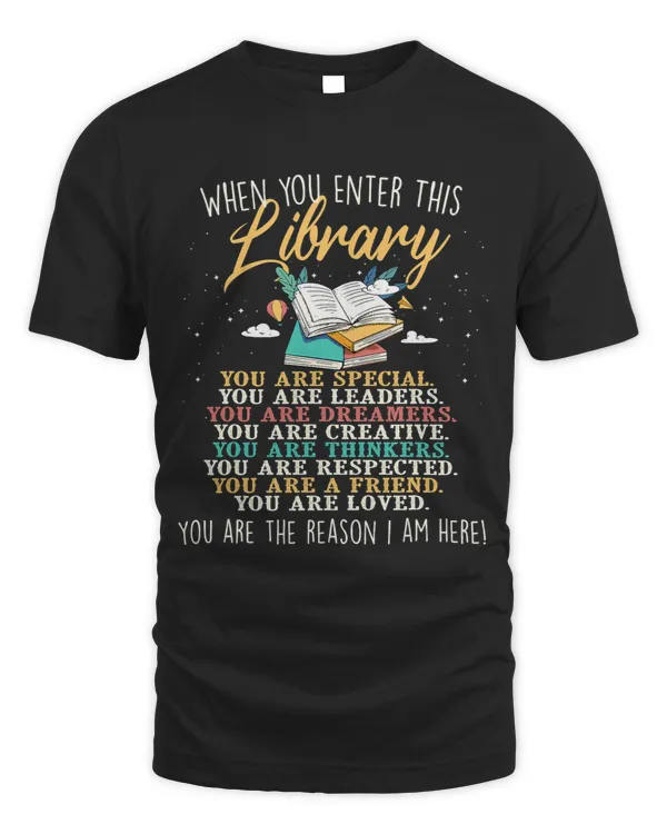 When You Enter This Library Librarian Bookworm Book Reader