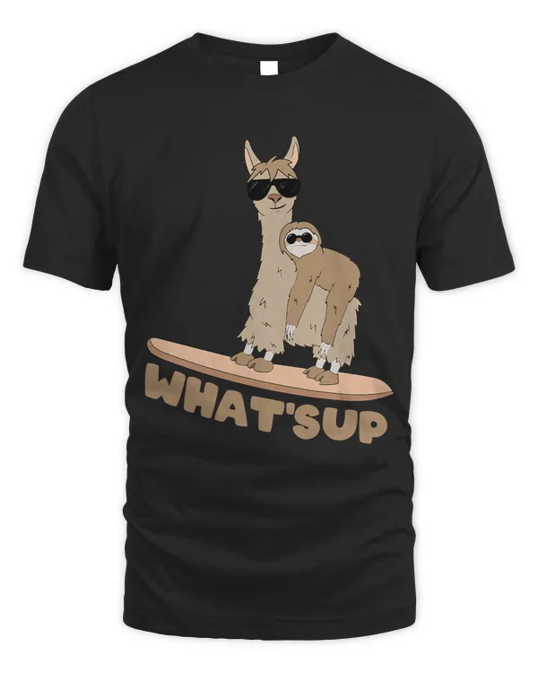 Whatsup Llama Sloth Stand Up Paddle Board Surfing Lake