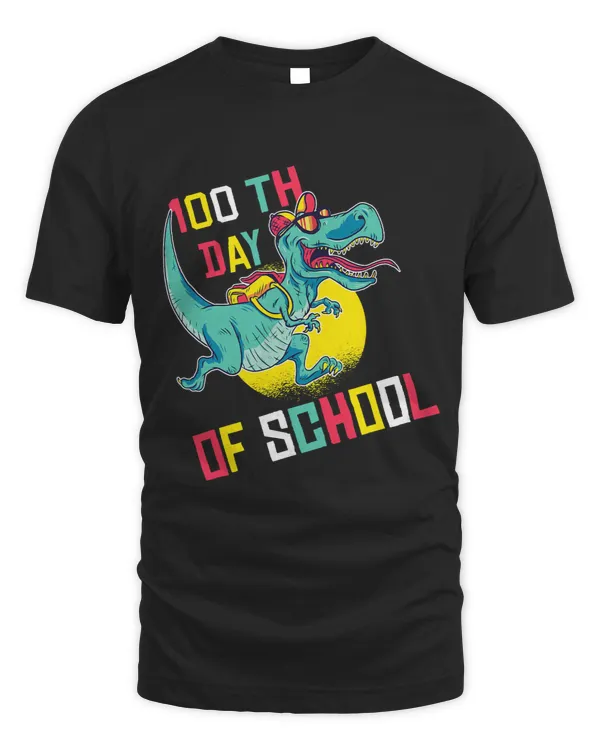 100 Days Of School Dinosaur Trex Wearing Mask Smarter Kids