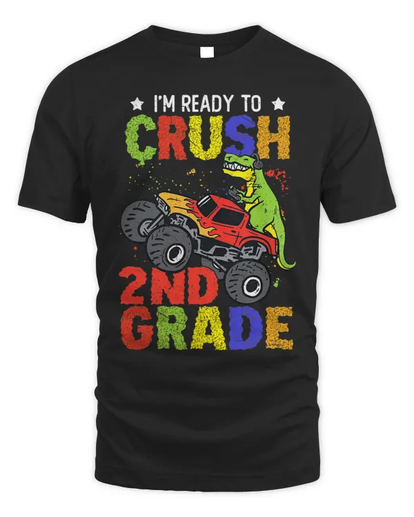 Im Ready To Crush 2nd Grade Dinosaur Boys Kids