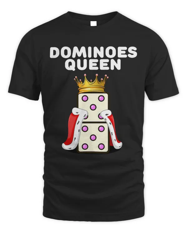 Dominoes Queen Womens Domino Player Shirt Girls Dominoes 1