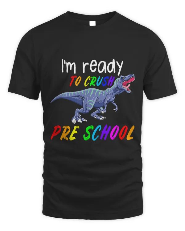 1st Day of Pre School Crush Pre K Trex Dinosaur Gift Kids