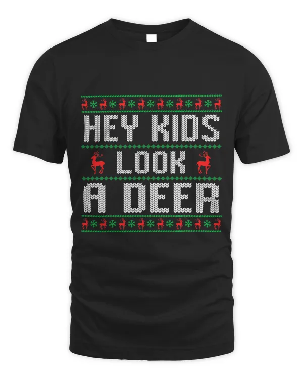 Christmas Saying Quote Hey Kids Look A Deer