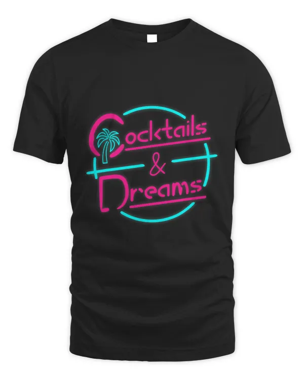 Cocktails And Dreams 80s Summer Retro Style