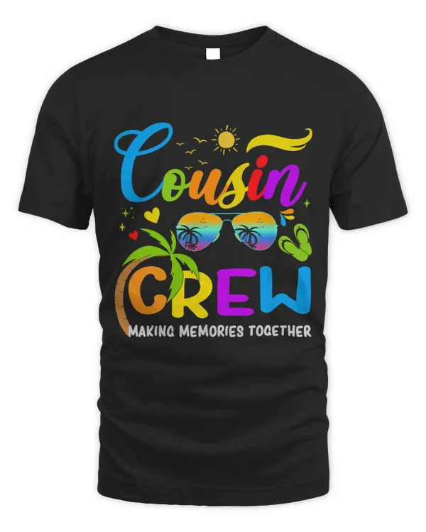 Cousins Crew Shirt Colorful Summer Vacation Cousin Kids
