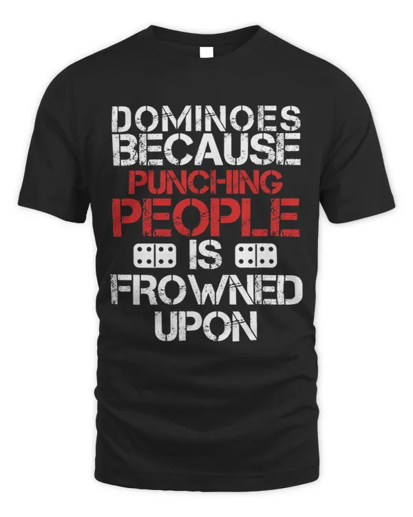 Dominoes Because Punching People Is Frowned Tiles gift