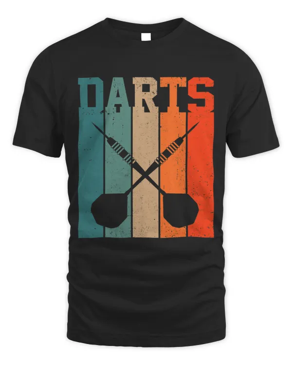 Retro Graphic Dart Player Darts Dartboard Triple 20 Bullseye 5