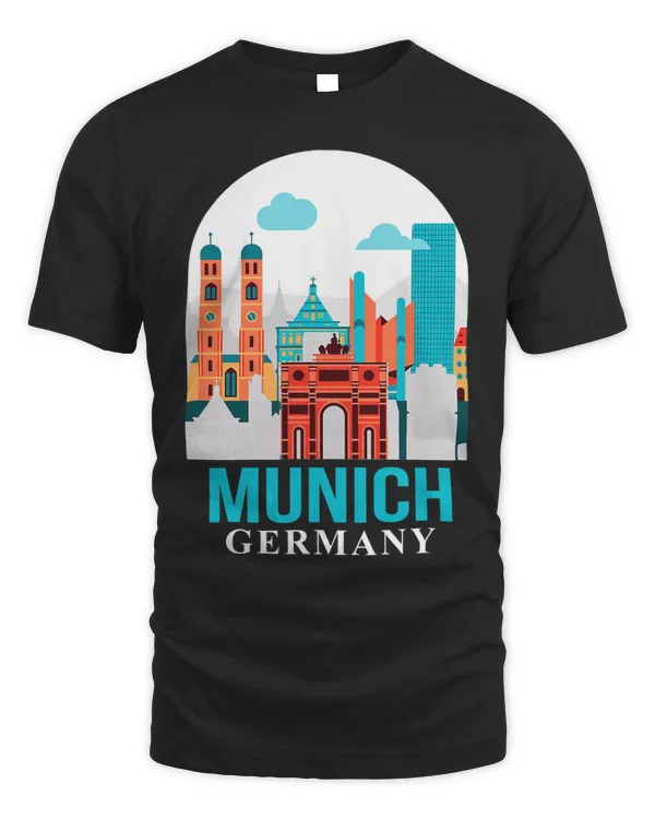 Munich Germany Travel Poster Meet Me In Munich Traveling