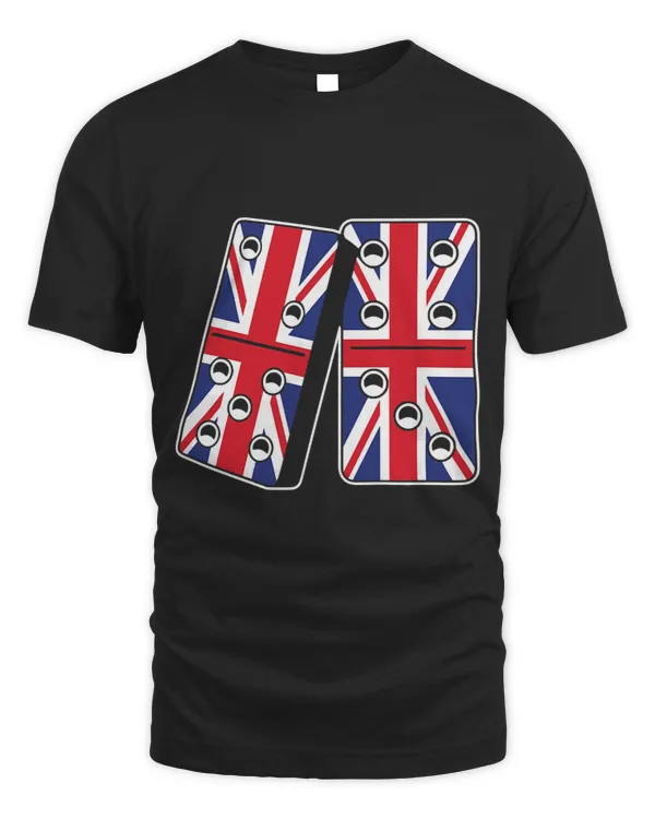 United Kingdom Flag Domino Tiles Dominoes Player Gift