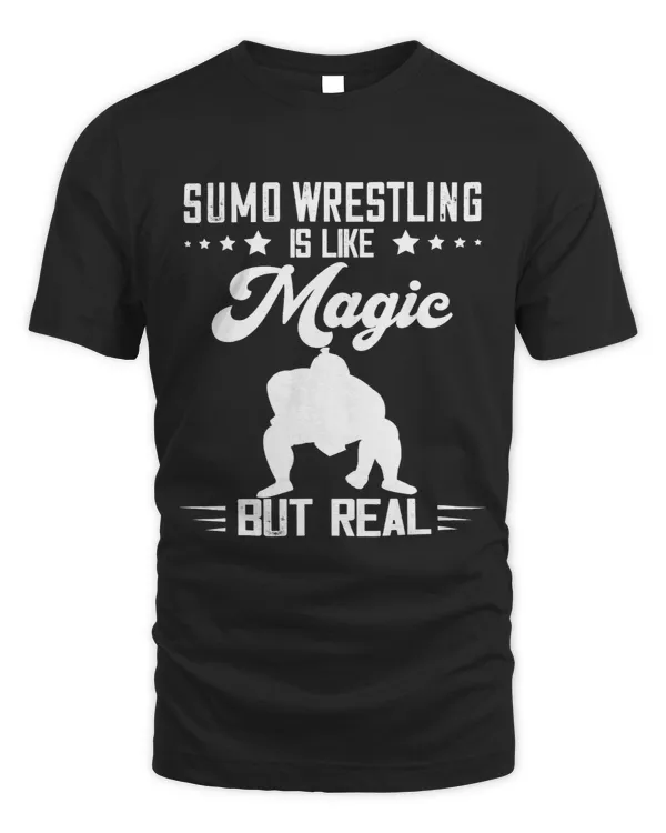 Sumo Wrestler Magic But Real Japanese Wrestling Sumo
