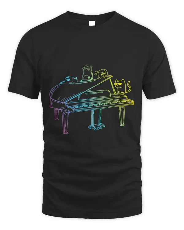 Piano Cats Piano Lover Piano Player Cat Lover Pianist