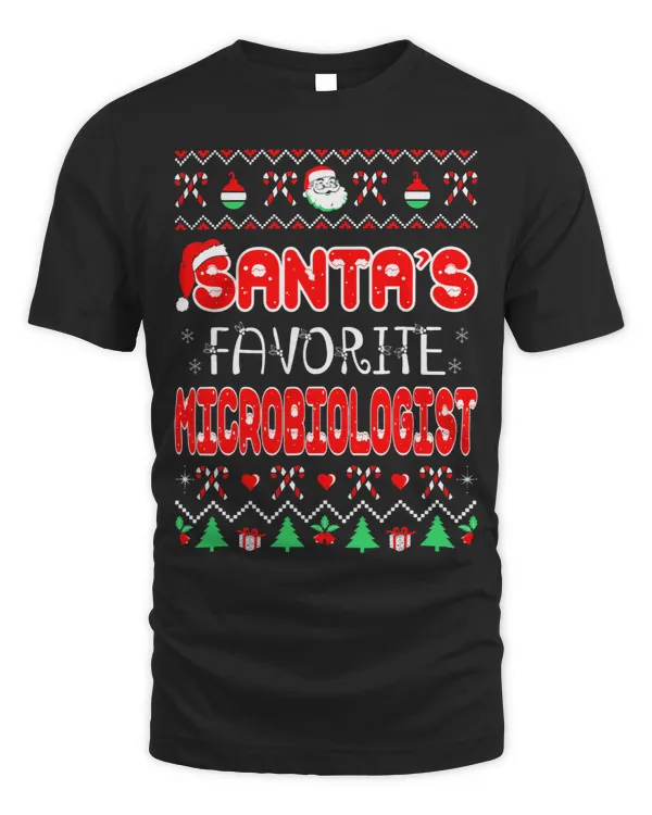 Santas Favorite Microbiologist Christmas Ugly Sweater