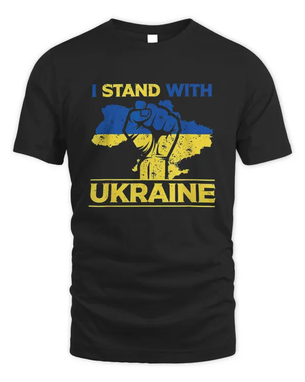 I Stand With Ukraine Supporting Ukraine T-Shirt