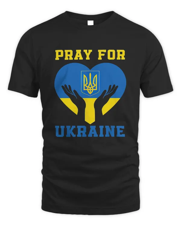 Pray For Ukraine Support Ukrainian I Stand With Ukrain T-Shirt