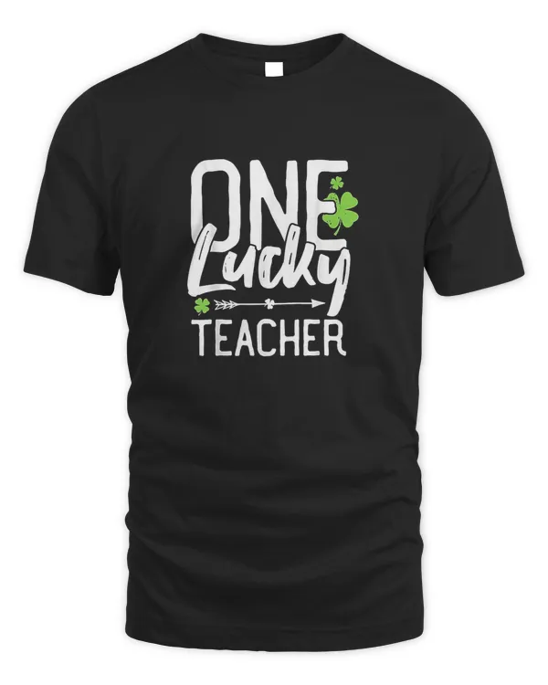 Shamrock One Lucky Teacher St. Patrick's Day School T-Shirt