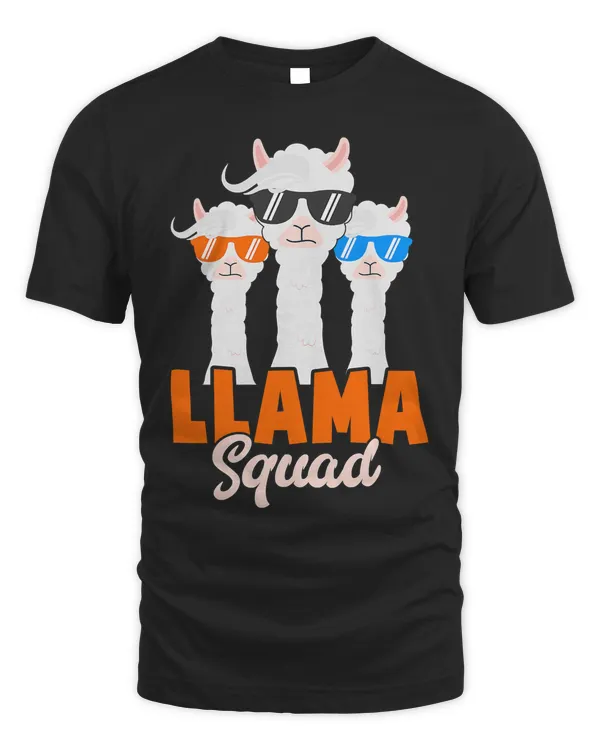 cute llama squad   80s style