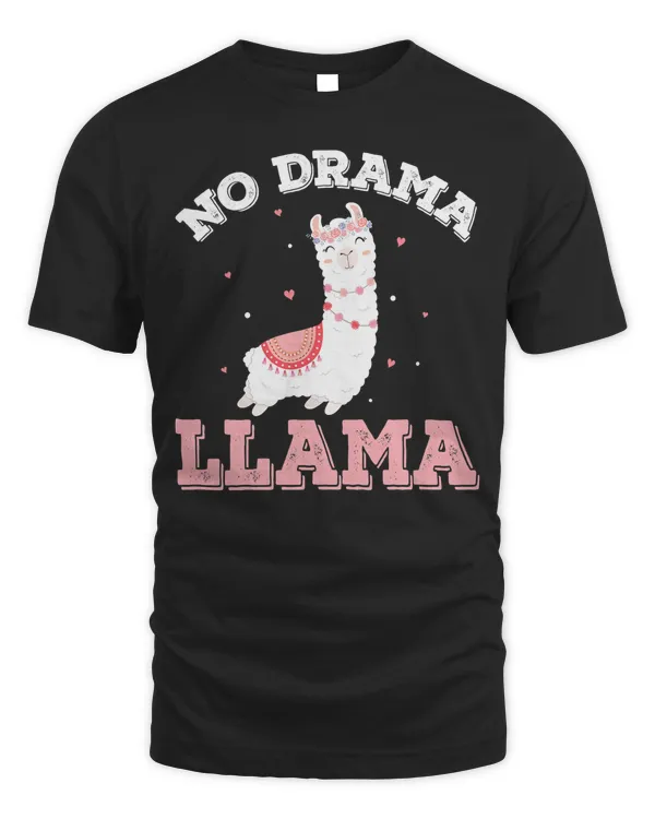 Cute No Drama Llama T-Shirt