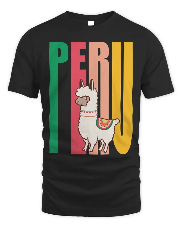 Cute Peruvian Alpaca product Llama From Peru T-Shirt