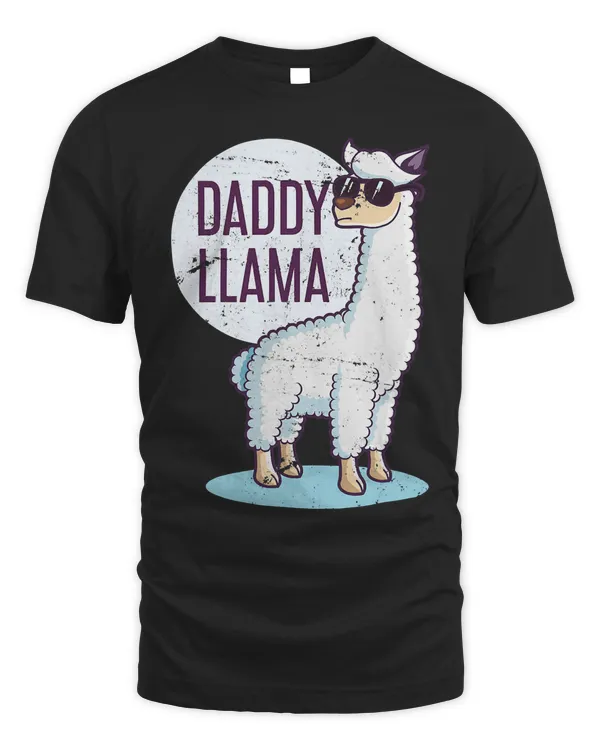 Daddy Llama Funny Dad Gift Father's Day T-Shirt