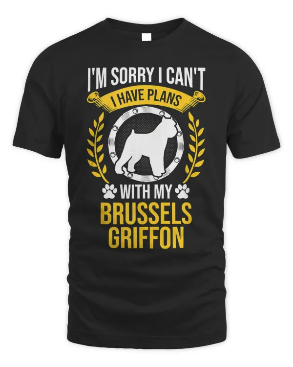 Sorry I Have Plans With My Brussels Griffon Dog Lover Tank Top