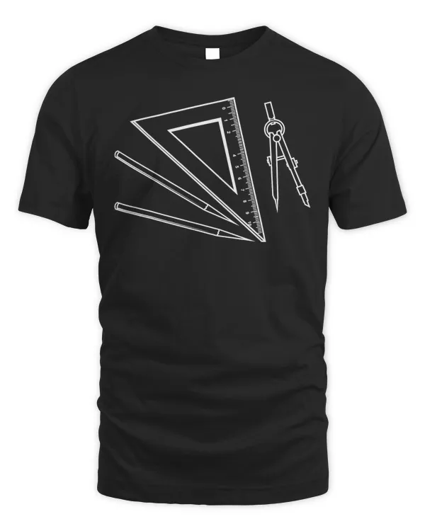 Architect Drawing Tools Construction Blueprint Architecture T-Shirt