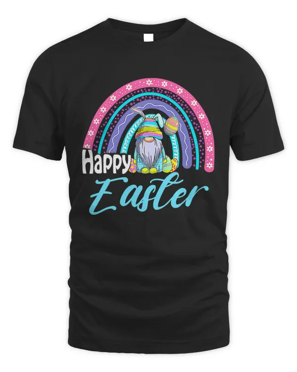 Bunny Gnome Rabbit Eggs Hunting Happy Easter Day Funny T-Shirt