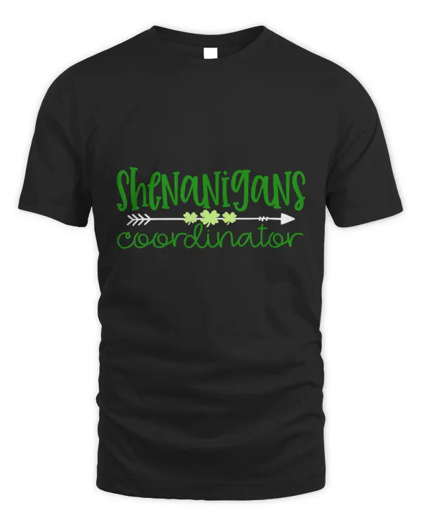 Funny Certified Shenanigans Coordinator St Patricks T-Shirt