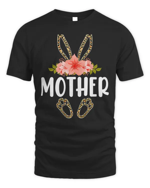 Funny Leopard Easter Bunny Mother Happy Easter Day Premium T-Shirt