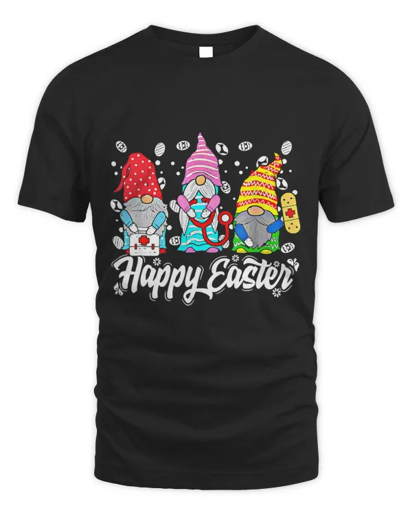 Stethoscope Love Easter Nurse Life Gnomes Nurse Easter Bunny T-Shirt