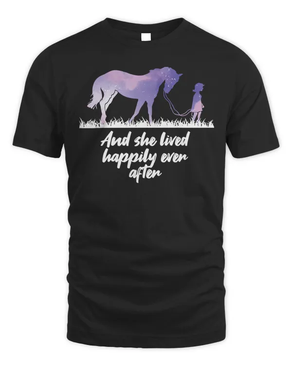 And She Lived Happily Ever After Equestrian Horse Riding Sweatshirt