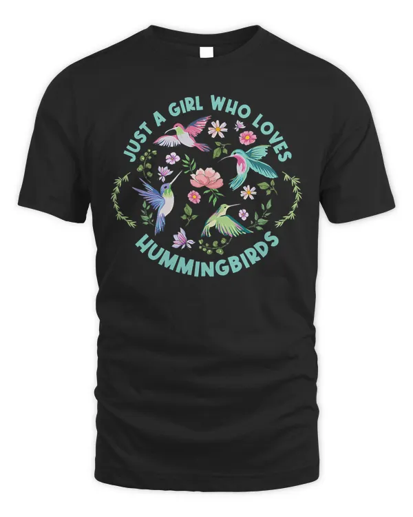 Bird Watching Design for a Hummingbird Lover Girl T-Shirt