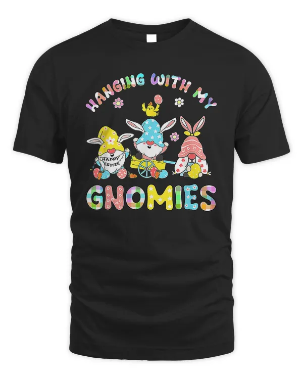 Hanging With My Gnomies Pediatric Nurse Easter Day T-Shirt