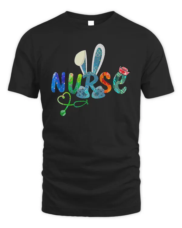 Easter Nurse Bunny Stethoscope Nurse Easter Day Girls T-Shirt