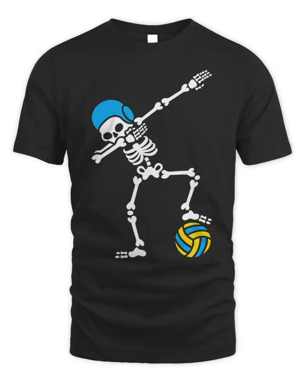 Funny Dab dabbing skeleton Water polo Halloween swim T-Shirt T-Shirt
