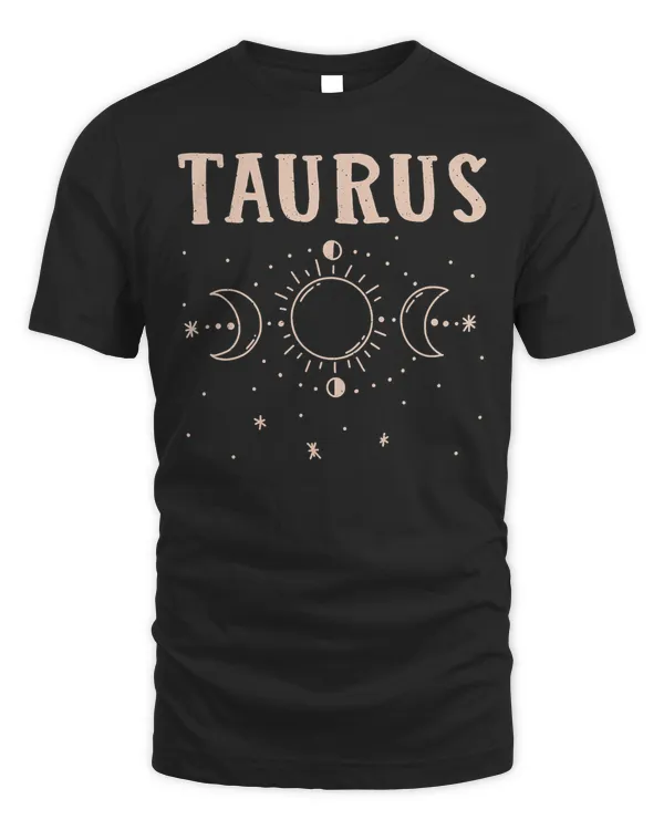 Moon Phases May and April Birthday Taurus Bday Zodiac T-Shirt