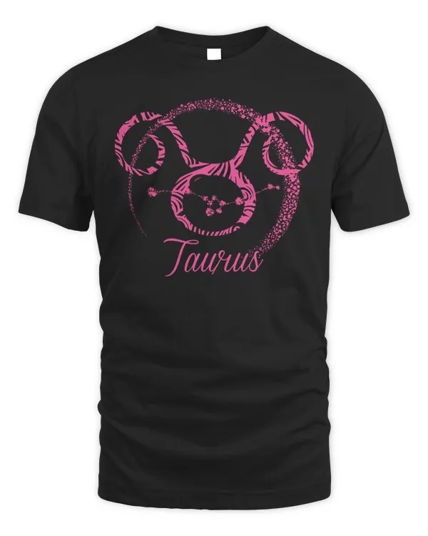 Pink Taurus Zodiac Sign April or May Birthday Pullover Hoodie