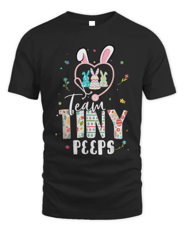 Cute Bunnies Preschool Teacher Squad Easter Day Tie Dye  Classic T-Shirt