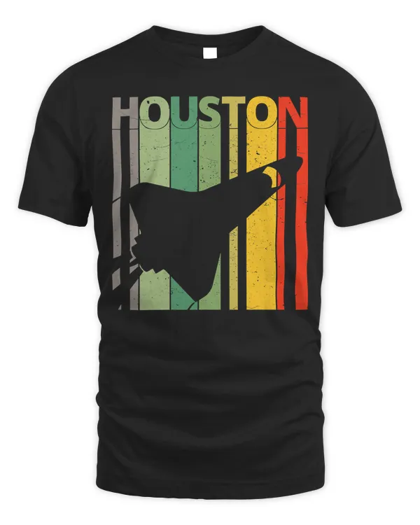 Houston Shirt  Vintage Retro Houston Space Shuttle NASA T-Shirt