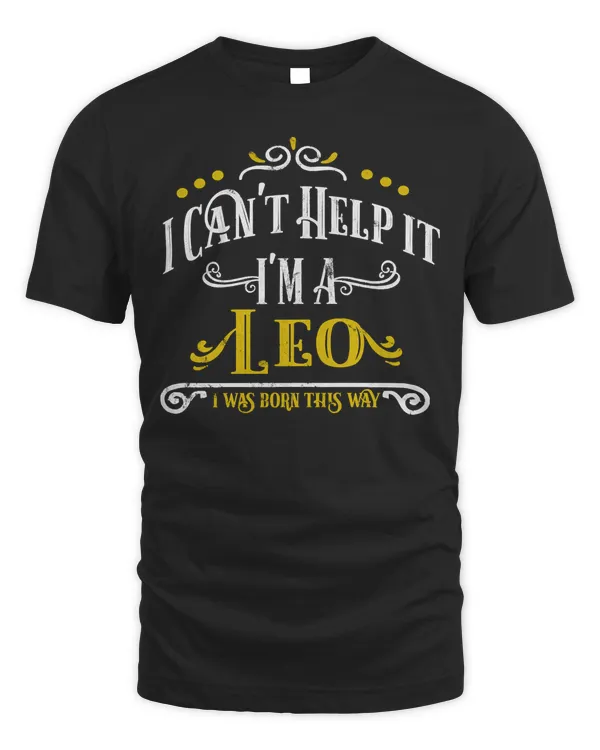I'm a Leo July August Birthday Born This Way Zodiac Pullover Hoodie