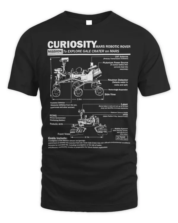 Mars Curiosity Rover NASA t shirt