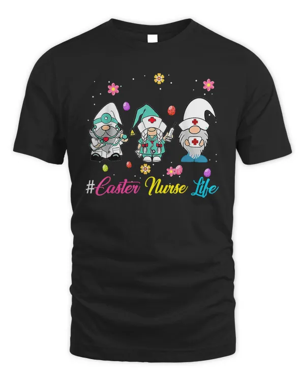 Stethoscope Love Easter Nurse Gnomes Nurse Easter Bunny T-Shirt