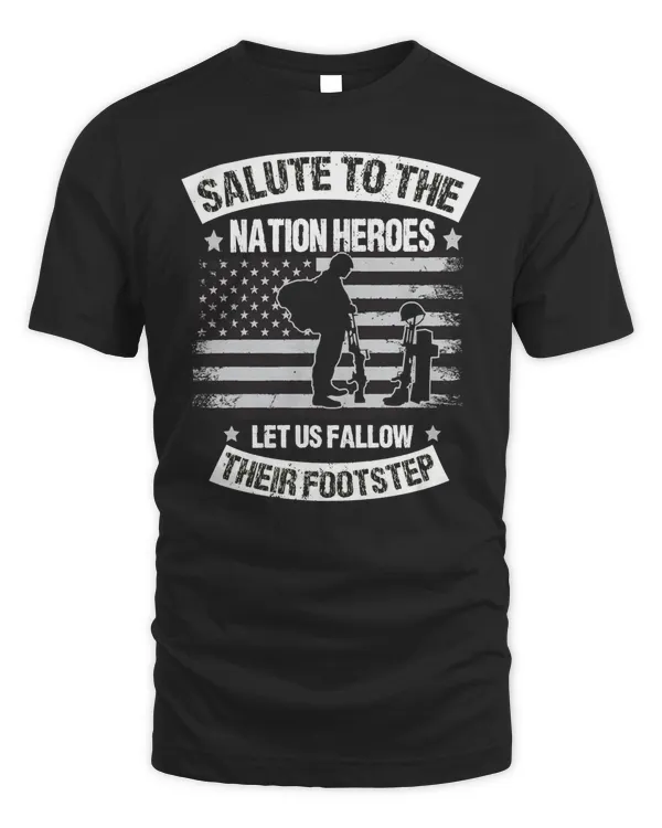 Nice american patriot soldier dad grandpa veterans day 5 t-shirt