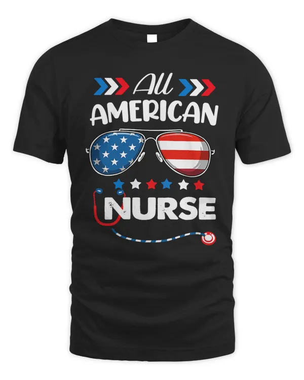 All american nurse independence day T-Shirt