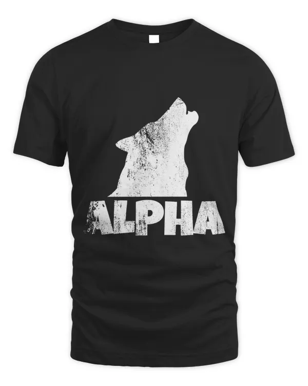 Alpha Lone Wolf T-shirt Pack Member Wildlife Howling Tee Copy