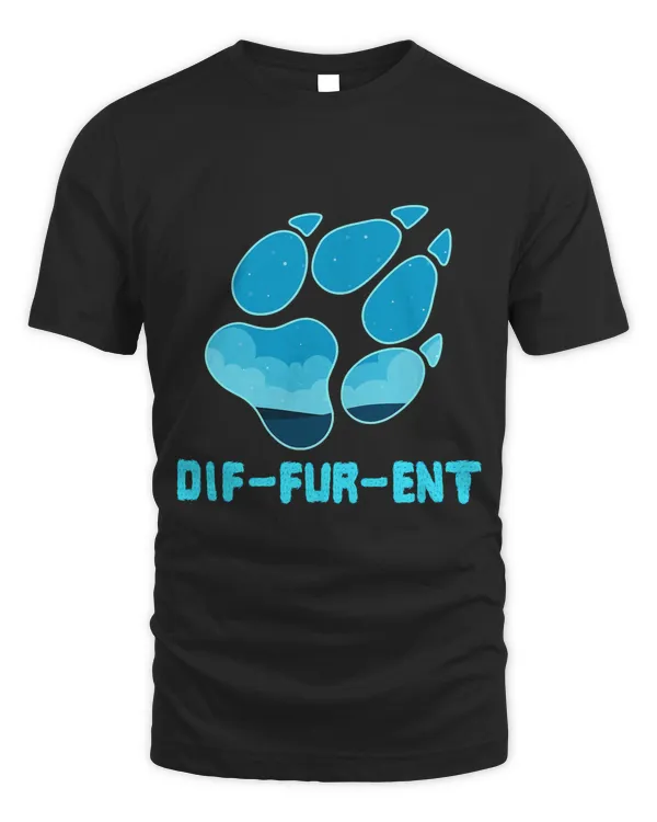 Furry shirt - DifFurEnt Wolf Dog Paw t-shirt T-Shirt