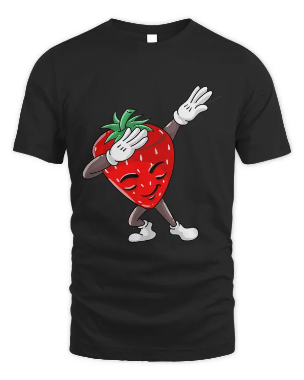 Cool Dabbing Strawberry  Funny Love Dancer Sweet Fruit Gift T-Shirt Copy