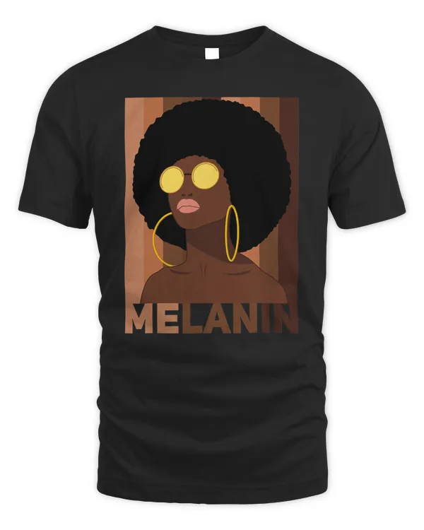 Black Pride History Month Apparel African American Afro Lady